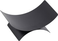 MAGNUS Holzkorb K14 Schwarz Kaminholztasche Kaminkorb für Ofen und Kamin