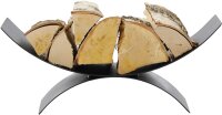 MAGNUS Holzkorb K14 Schwarz Kaminholztasche Kaminkorb für Ofen und Kamin