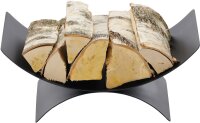 MAGNUS Holzkorb K14 Schwarz Kaminholztasche Kaminkorb für Ofen und Kamin