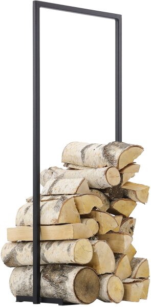 MAGNUS Brennholzregal “R112B” Schwarz Kaminregal Holzregal Ofenregal