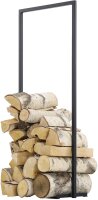MAGNUS Brennholzregal “R112B” Schwarz Kaminregal Holzregal Ofenregal