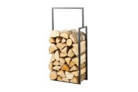 MAGNUS Brennholzregal R135A Schwarz Kaminregal Holzregal Ofenregal
