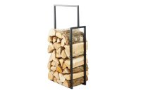 MAGNUS Brennholzregal R135B Schwarz Kaminregal Holzregal Ofenregal