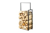 MAGNUS Brennholzregal R135B Schwarz Kaminregal Holzregal Ofenregal