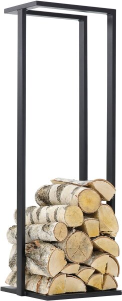 MAGNUS Brennholzregal R136A Schwarz Kaminregal Holzregal Ofenregal
