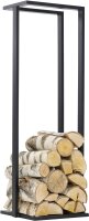 MAGNUS Brennholzregal R136A Schwarz Kaminregal Holzregal...