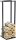 MAGNUS Brennholzregal R136A Schwarz Kaminregal Holzregal Ofenregal