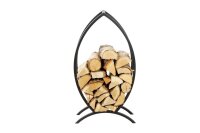 MAGNUS Brennholzregal R141 Schwarz Kaminregal Holzregal Ofenregal
