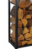 MAGNUS Brennholzregal R119 Schwarz Kaminregal Holzregal Ofenregal