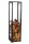 MAGNUS Brennholzregal R119 Schwarz Kaminregal Holzregal Ofenregal