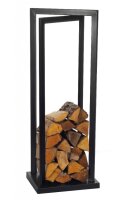 MAGNUS Brennholzregal R121 Schwarz Kaminregal Holzregal...