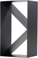 MAGNUS Brennholzregal R143 Schwarz Kaminregal Holzregal...