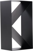 MAGNUS Brennholzregal R143 Schwarz Kaminregal Holzregal Ofenregal