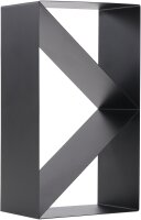 MAGNUS Brennholzregal R143 Schwarz Kaminregal Holzregal Ofenregal