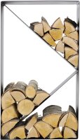 MAGNUS Brennholzregal R143 Schwarz Kaminregal Holzregal Ofenregal