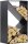 MAGNUS Brennholzregal R143 Schwarz Kaminregal Holzregal Ofenregal