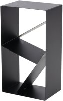 MAGNUS Brennholzregal R144 Schwarz Kaminregal Holzregal Ofenregal