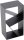 MAGNUS Brennholzregal R144 Schwarz Kaminregal Holzregal Ofenregal