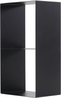 MAGNUS Brennholzregal R145 Schwarz Kaminregal Holzregal Ofenregal