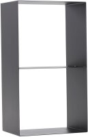 MAGNUS Brennholzregal R145 Schwarz Kaminregal Holzregal Ofenregal