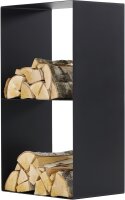 MAGNUS Brennholzregal R145 Schwarz Kaminregal Holzregal Ofenregal
