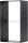 MAGNUS Brennholzregal R145 Schwarz Kaminregal Holzregal Ofenregal