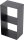 MAGNUS Brennholzregal R145 Schwarz Kaminregal Holzregal Ofenregal