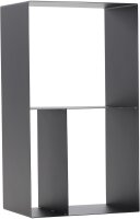 MAGNUS Brennholzregal R146 Schwarz Kaminregal Holzregal Ofenregal
