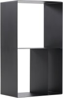 MAGNUS Brennholzregal R146 Schwarz Kaminregal Holzregal Ofenregal