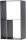 MAGNUS Brennholzregal R146 Schwarz Kaminregal Holzregal Ofenregal