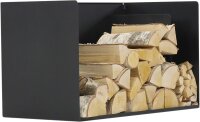 MAGNUS Brennholzregal R126 Schwarz Kaminregal Holzregal...