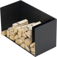 MAGNUS Brennholzregal R126 Schwarz Kaminregal Holzregal...