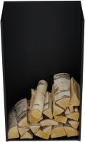 MAGNUS Brennholzregal R148 Schwarz Kaminregal Holzregal...