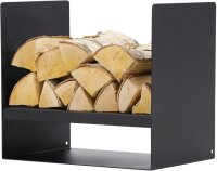 MAGNUS Brennholzregal R149 Schwarz Kaminregal Holzregal...