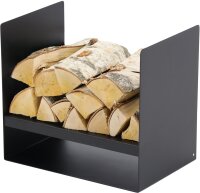 MAGNUS Brennholzregal R149 Schwarz Kaminregal Holzregal Ofenregal