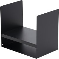 MAGNUS Brennholzregal R149 Schwarz Kaminregal Holzregal Ofenregal