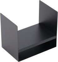 MAGNUS Brennholzregal R149 Schwarz Kaminregal Holzregal Ofenregal