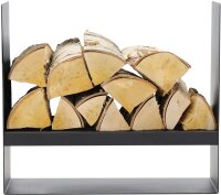 MAGNUS Brennholzregal R149 Schwarz Kaminregal Holzregal Ofenregal