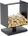 MAGNUS Brennholzregal R134 Schwarz Kaminregal Holzregal Ofenregal