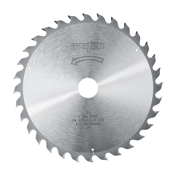 MAFELL Hartmetall Sägeblatt HM 225 x 1,8/2,5 x 30 mm - 32 Zähne - Ersatzblatt