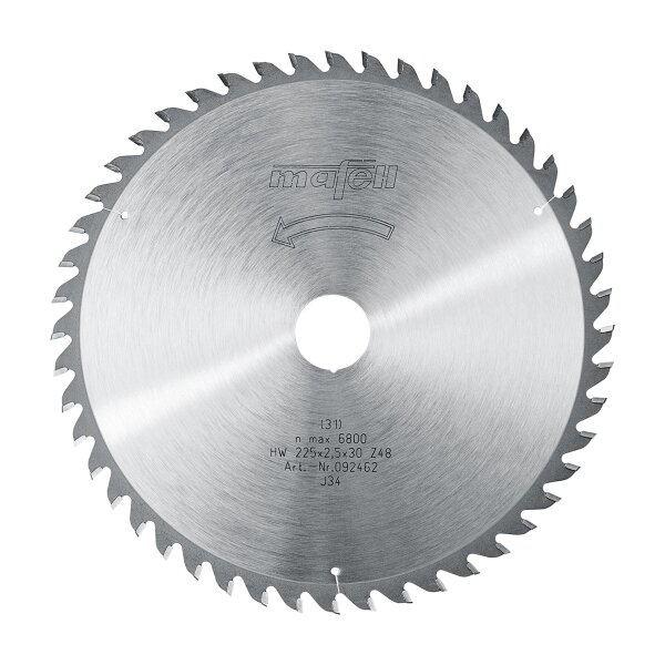 MAFELL Hartmetall Sägeblatt HM 225 x 1,8/2,5 x 30 mm - 48 Zähne - Ersatzblatt