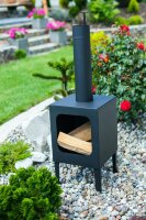 GARDENER 200-2 Gartenkamin Kamin Terrassenofen lackiert 35x35 cm