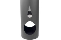 GARDENER 202-1 Gartenkamin Kamin Terrassenofen unlackiert 40 cm