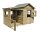 SOULET Spielhaus Hacienda mit Anbau Gartenhütte Holzhaus Outdoor Kinderspielhaus