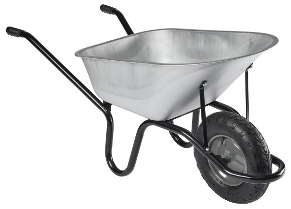 HAEMMERLIN Profi Bauschubkarre Schubkarre Aktiv Bau 95 Tiefmulde 150kg 95 Liter