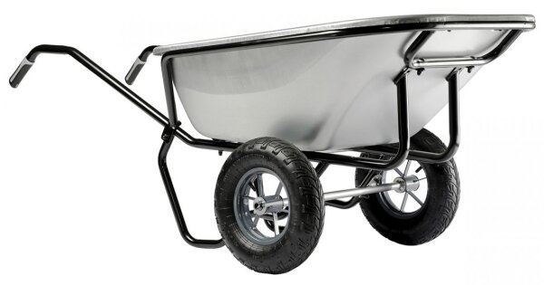 HAEMMERLIN Großmuldenkarre Zweirad Schubkarre Expert Twin Excellium 230l 250kg