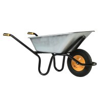 HAEMMERLIN Schubkarre BAU PLUS 120L verzinkt mit Luftrad...