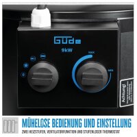 GÜDE GH 9 E Bauheizer 400V Heizgerät Heizlüfter Elektroheizer Heizgebläse 9kW