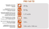 SIRL Pro160TD Profi Betonmischer 230V Betonmischmaschine Zementmischer 850W 150l