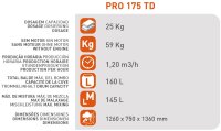 SIRL PRO175TD Profi Betonmischer 230V Betonmischmaschine Zementmischer 950W 160l